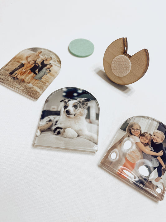 Acrylic Photo Interchangeable Vent Clip