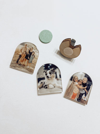 Acrylic Photo Interchangeable Vent Clip