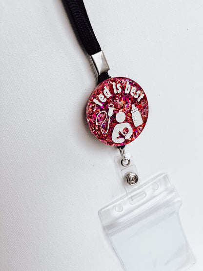 “Fed is Best” Lanyard Badge Reel