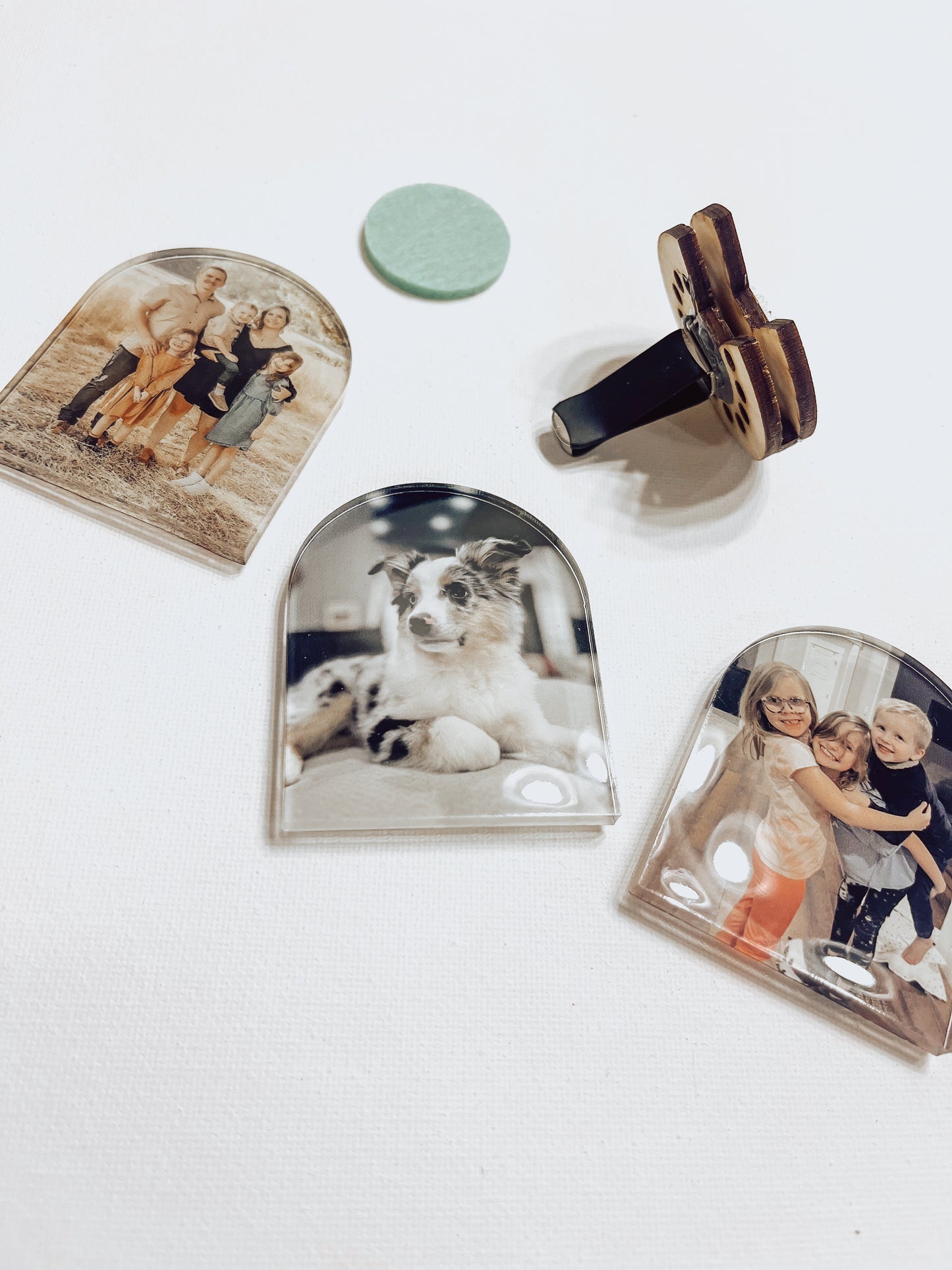 Acrylic Photo Interchangeable Vent Clip