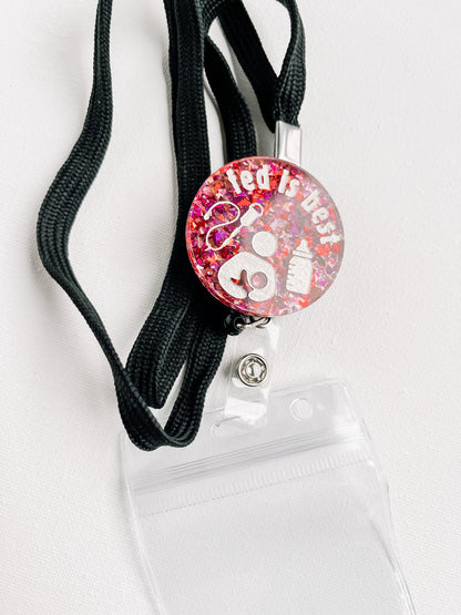 “Fed is Best” Lanyard Badge Reel