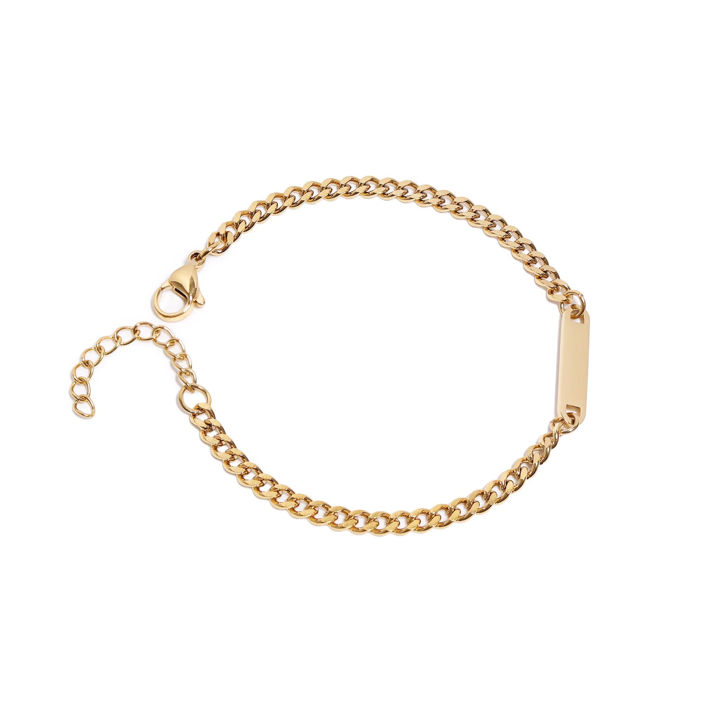 Curb Chain Mini Bar Bracelet