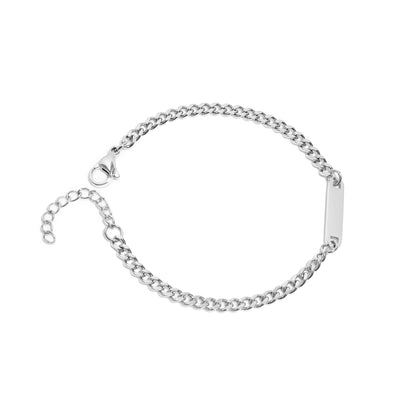 Curb Chain Mini Bar Bracelet